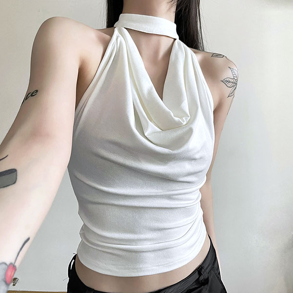 BACKLESS HALTER NECK