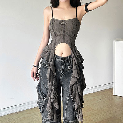DAMAGE FRILL CAMISOLE