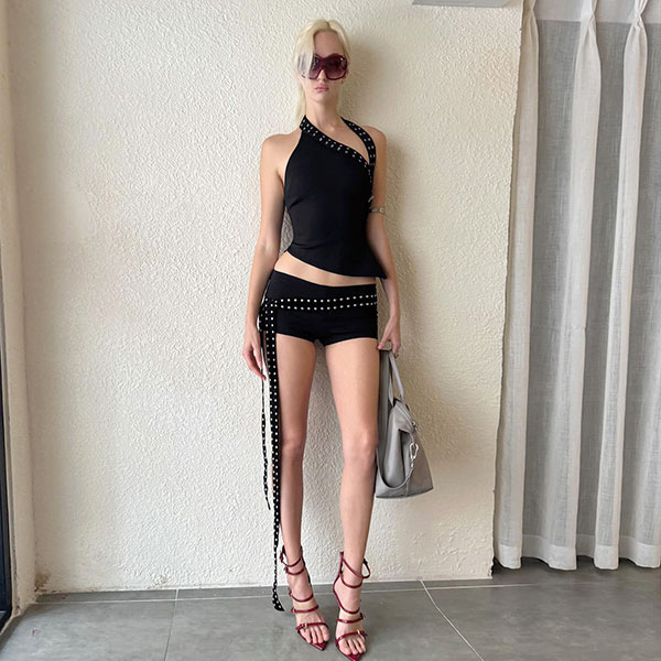 STUDS BELT ONE SHOULDER