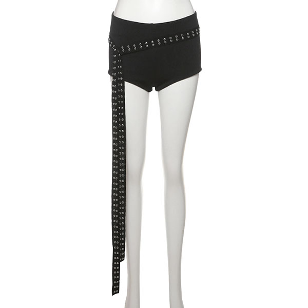 STUDS BELT SHORTS
