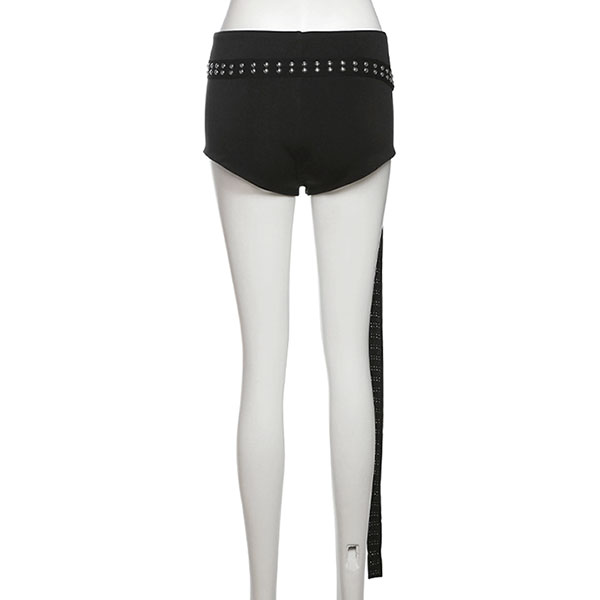STUDS BELT SHORTS