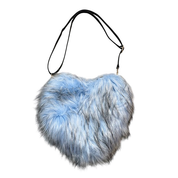 HEART FUR SHOULDER BAG