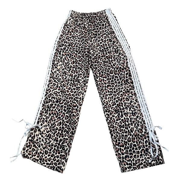 LEOPARD LINE RIBBON PANTS