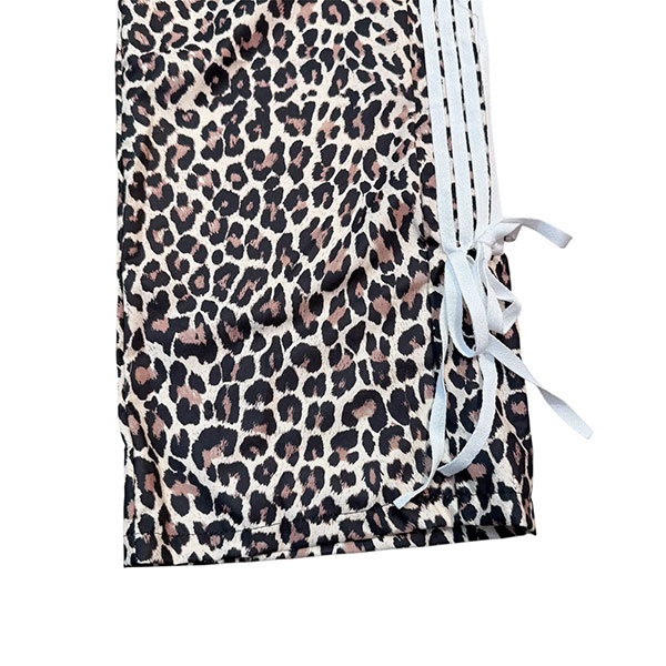 LEOPARD LINE RIBBON PANTS