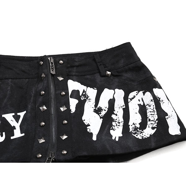 STUDS GRAFFITI SKIRT