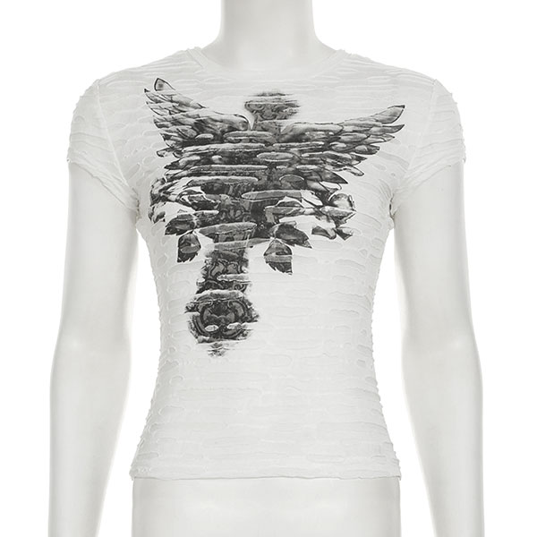 DAMAGE PRINT T-SHIRT