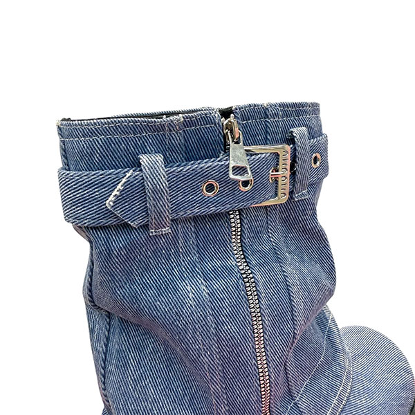 DENIM TROUSER BOOTS