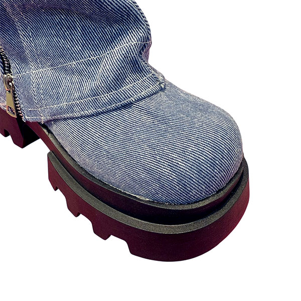 DENIM TROUSER BOOTS