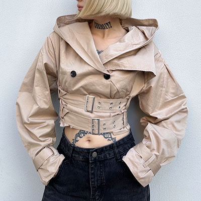 SHORT TRENCH JACKET