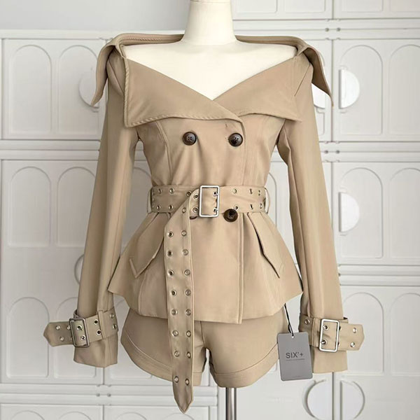 OPEN COLOR TRENCH JACKET
