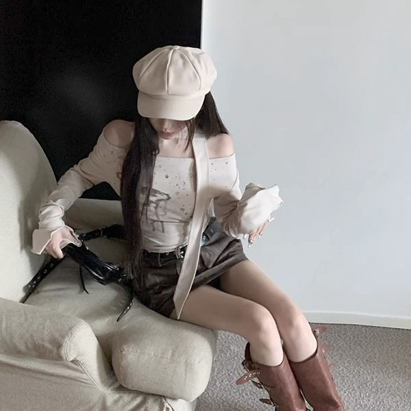 RIBBON OFF SHOULDER