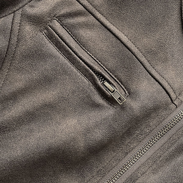 ECO LEATHER SINGLE RIDERS JACKET