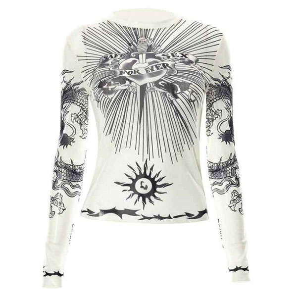 HEART STAB SHEER TOPS