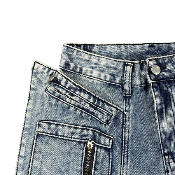 MULTI POCKET FUR PANTS
