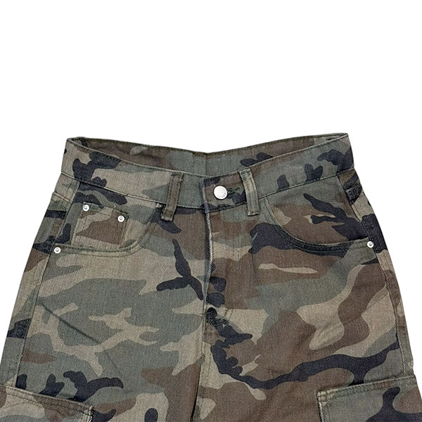 DAMAGE CAMO CARGO PANTS