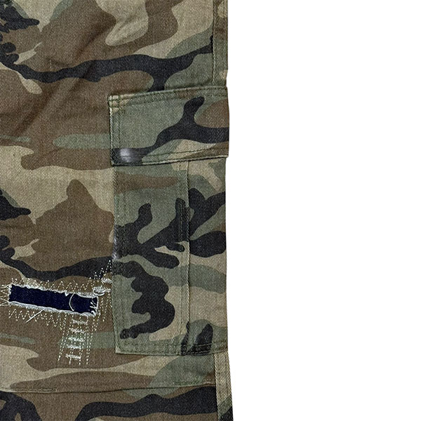 DAMAGE CAMO CARGO PANTS