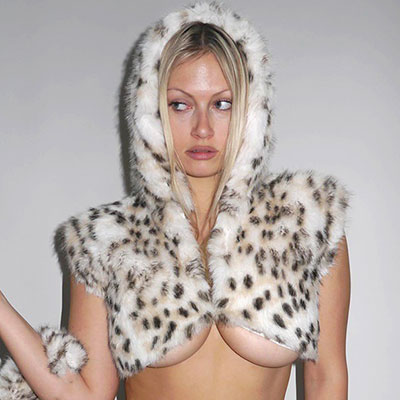 FUR HOOD VEST