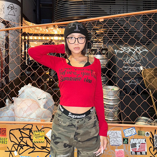 LETTER LAYERED CUTSEW