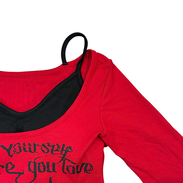 LETTER LAYERED CUTSEW