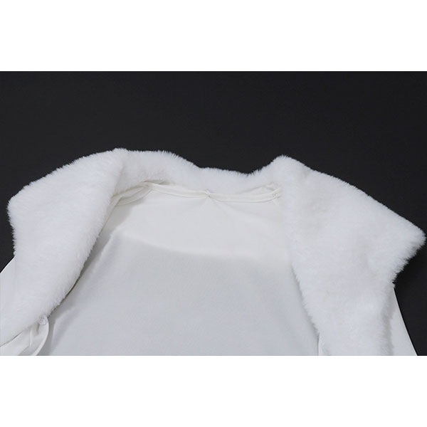 TRIM FUR HIGH CUT CARDIGAN