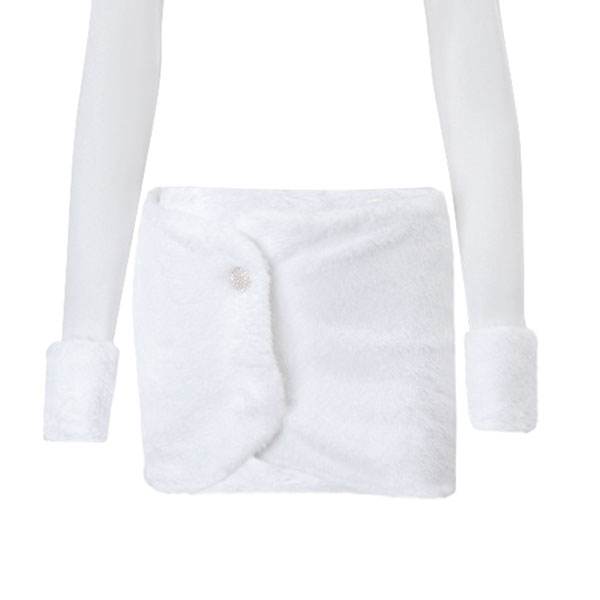 FUR WRAP SKORT