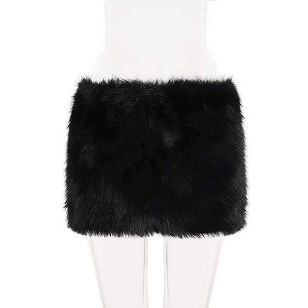 FUR MINI SKIRT