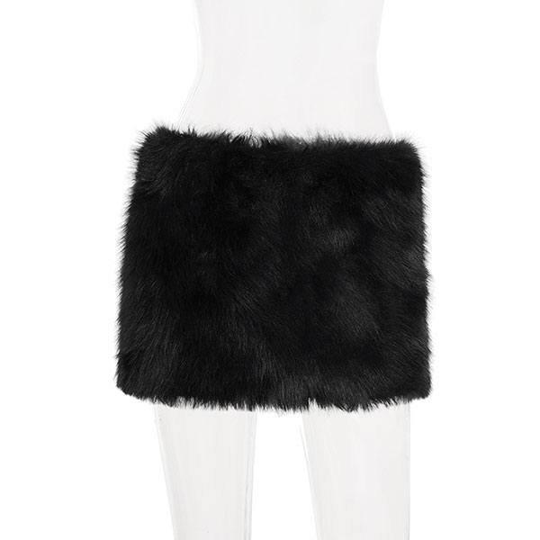 FUR MINI SKIRT