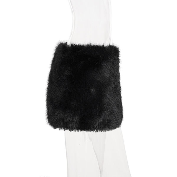 FUR MINI SKIRT