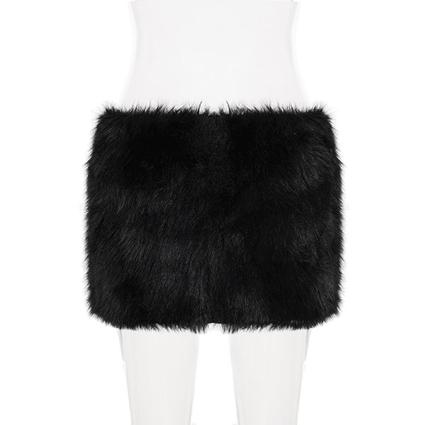 FUR MINI SKIRT