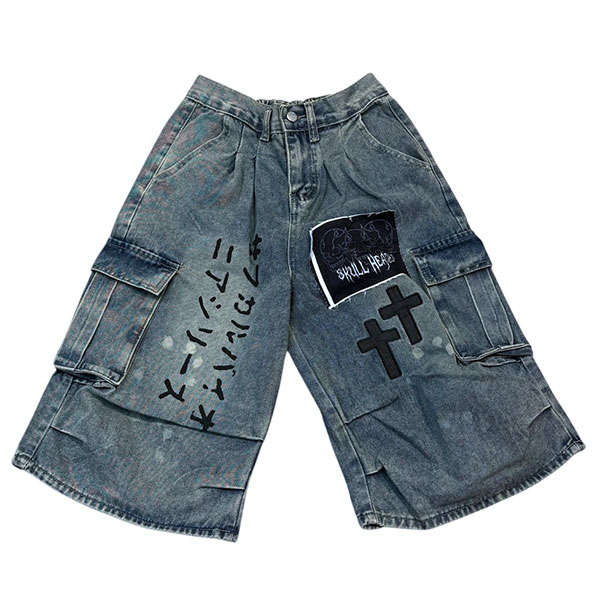 サブカル DENIM CARGO PANTS