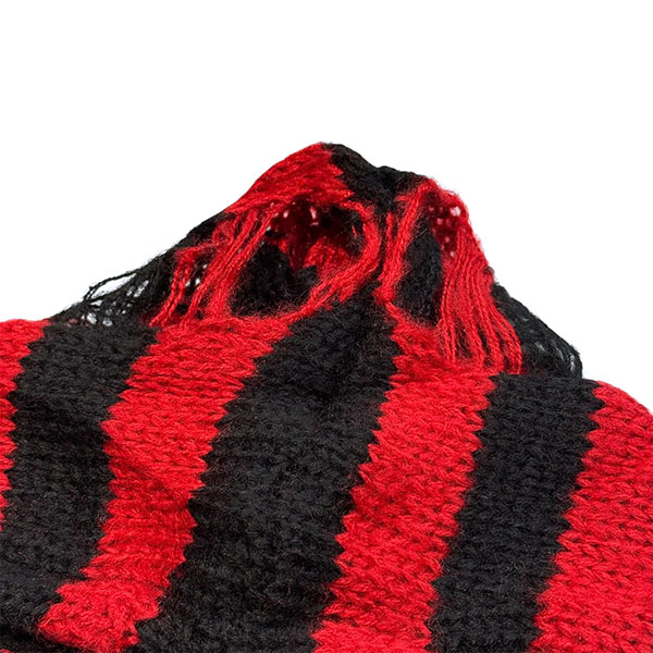 BORDER ZIP KNIT