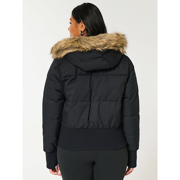 TRIM FUR PUFF JACKET