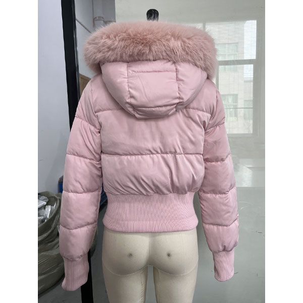 TRIM FUR PUFF JACKET