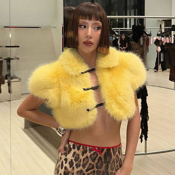 CROPPED FUR JACKET