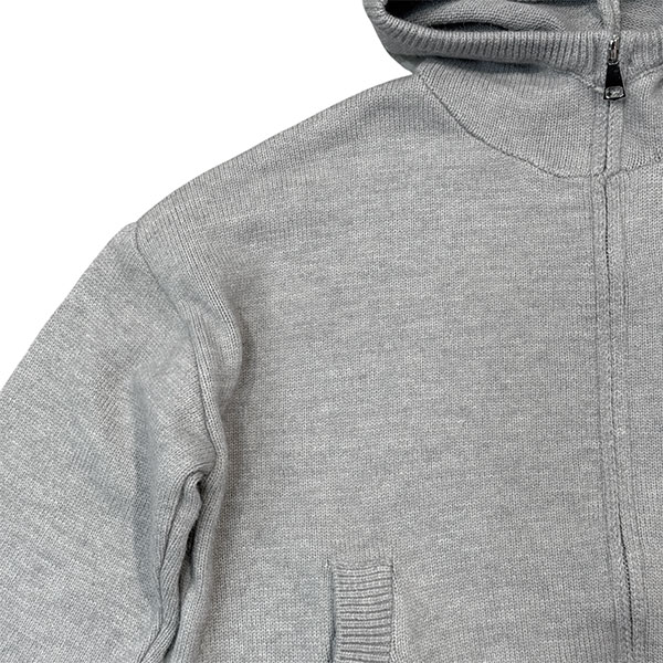 STAND NECK KNIT ZIP SET UP