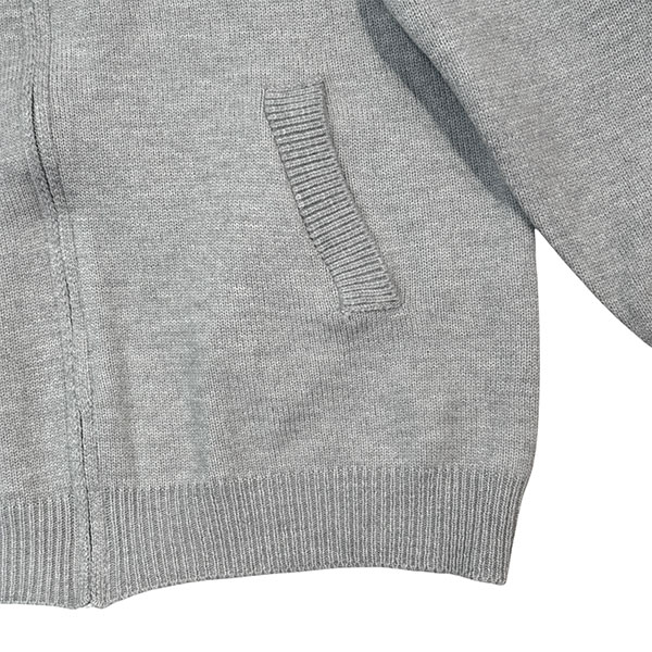 STAND NECK KNIT ZIP SET UP