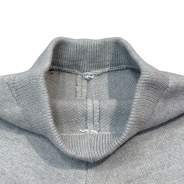 STAND NECK KNIT ZIP SET UP