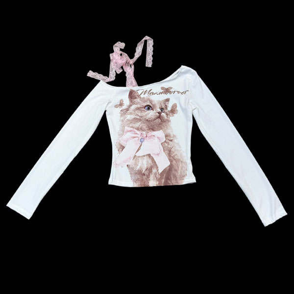 CAT RIBBON CUTSEW