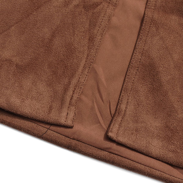 FAKE SUEDE LONG SKIRT