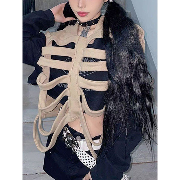 BONE HOOD VEST