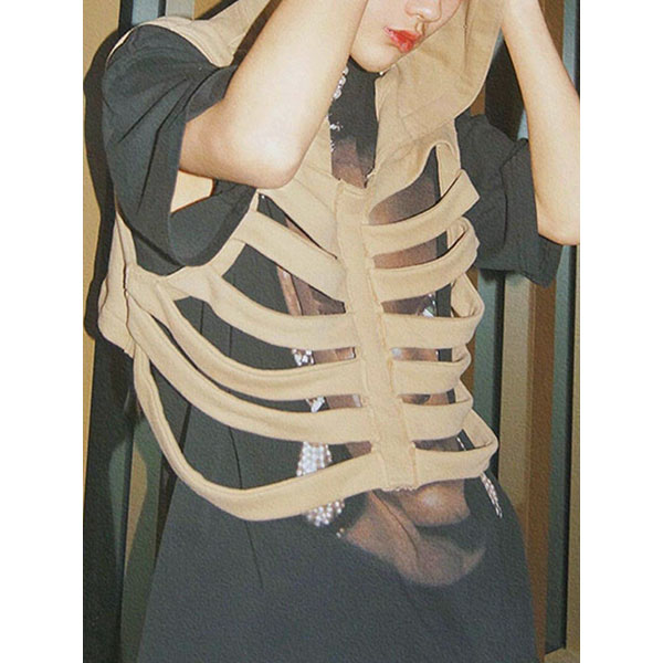 BONE HOOD VEST