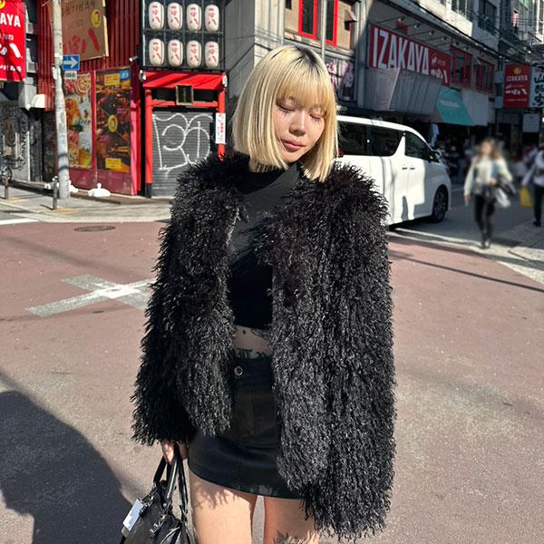 FRINGE FUR JACKET