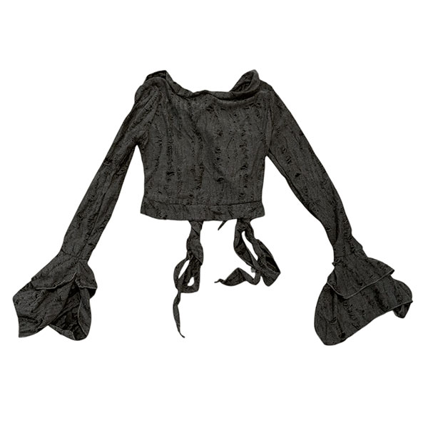 DAMAGE FRILL CARDIGAN