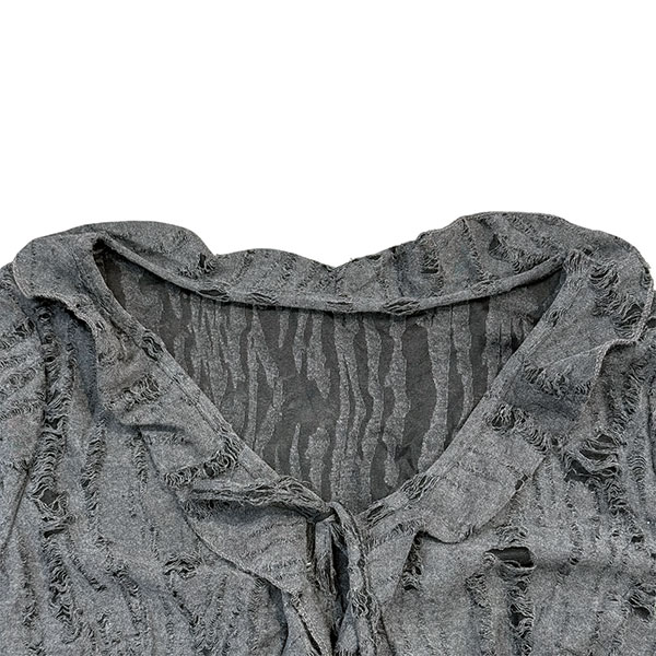 DAMAGE FRILL CARDIGAN