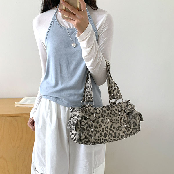 LEOPARD 2WAY BAG
