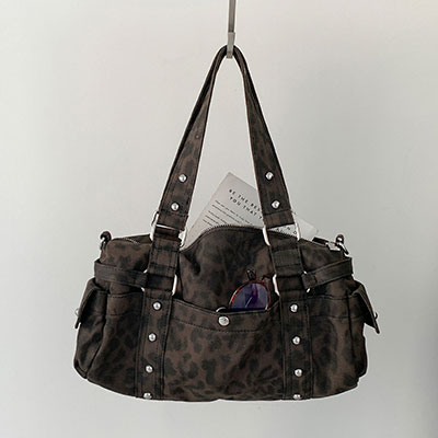 LEOPARD 2WAY BAG