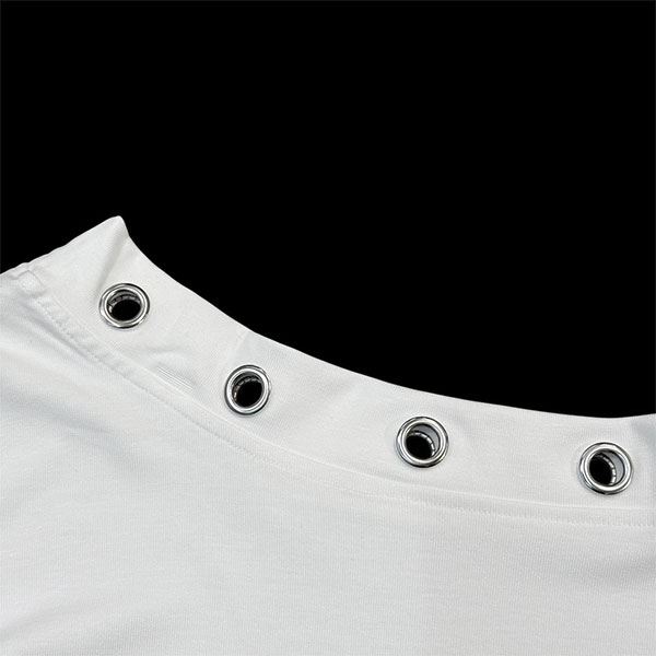 EYELET ONE SHOULDER
