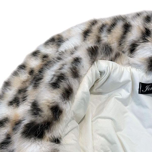 ANIMAL FUR LAPEL JACKET