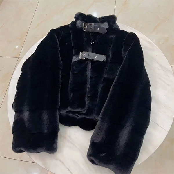 FUR STAND CROPPED JACKET