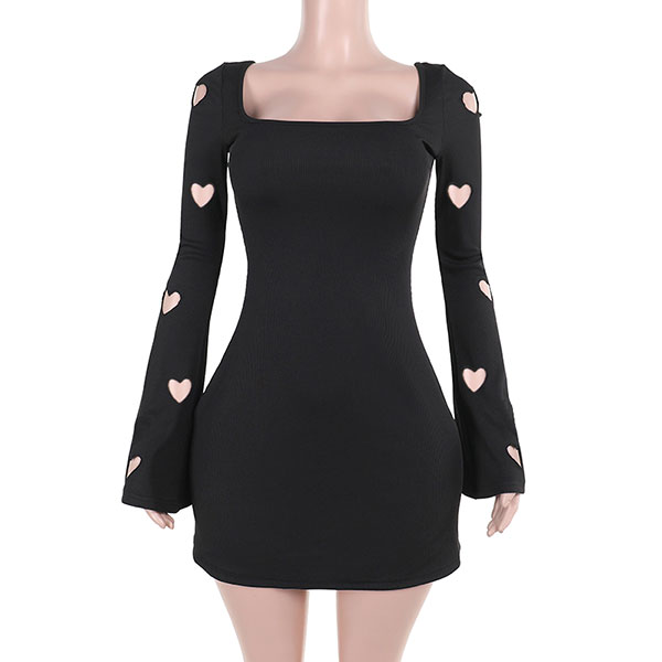 HEART SLEEVE ONE PIECE